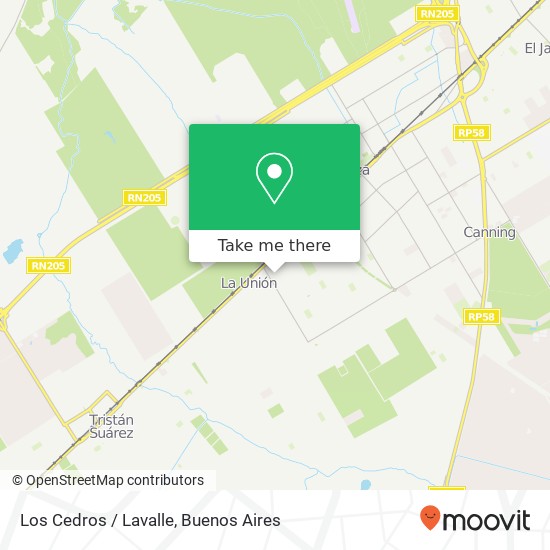 Mapa de Los Cedros / Lavalle