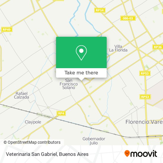 Veterinaria San Gabriel map