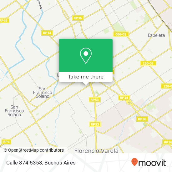 Calle 874 5358 map