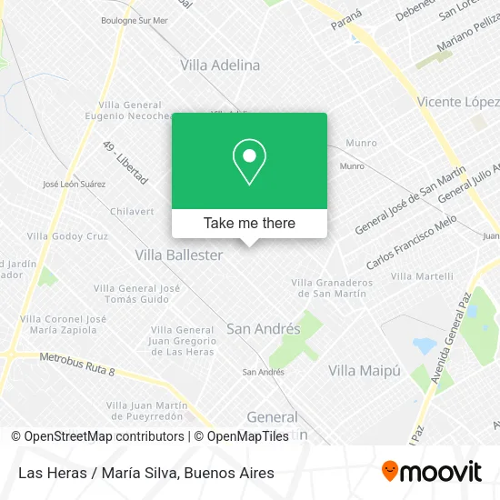 Mapa de Las Heras / María Silva