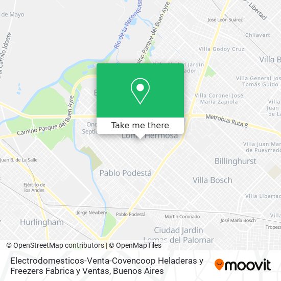 Electrodomesticos-Venta-Covencoop Heladeras y Freezers Fabrica y Ventas map