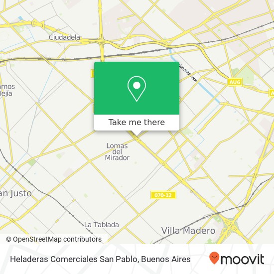 Mapa de Heladeras Comerciales San Pablo