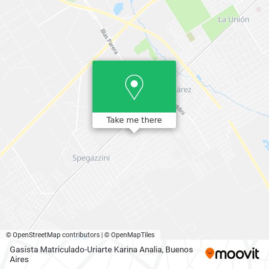 Gasista Matriculado-Uriarte Karina Analia map
