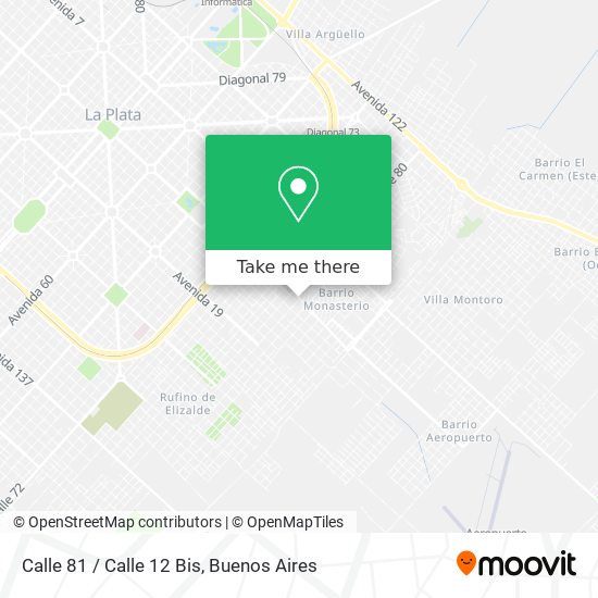 Mapa de Calle 81 / Calle 12 Bis