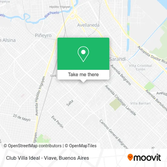 Mapa de Club Villa Ideal - Viave