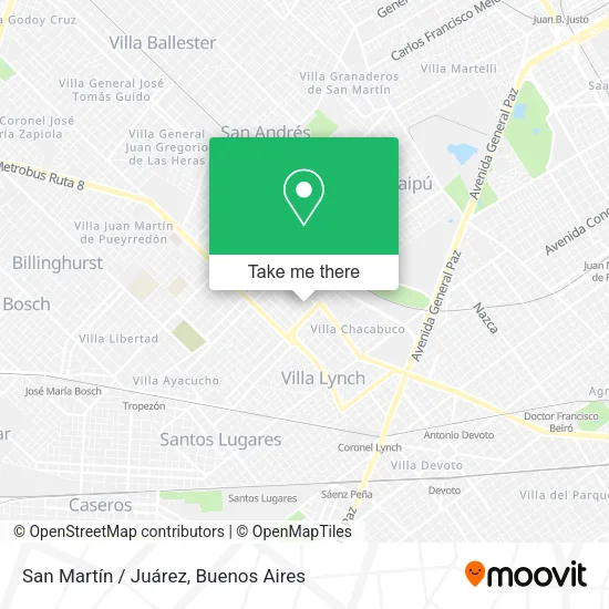 Mapa de San Martín / Juárez