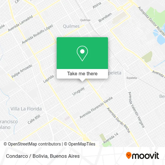 Condarco / Bolivia map