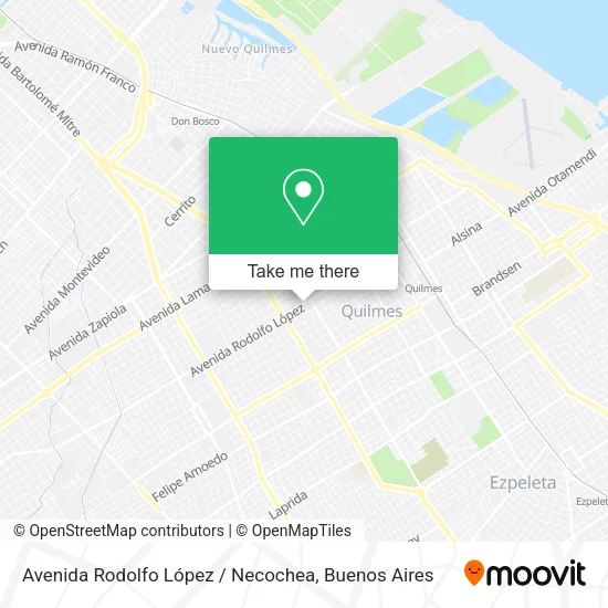 Mapa de Avenida Rodolfo López / Necochea