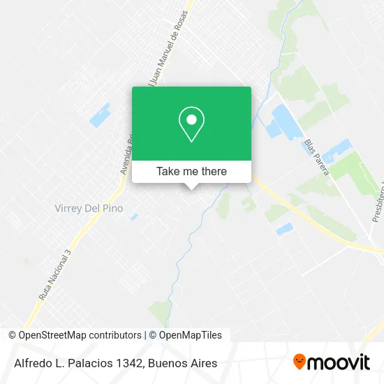 Alfredo L. Palacios 1342 map