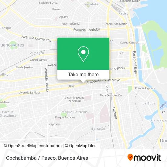 Cochabamba / Pasco map