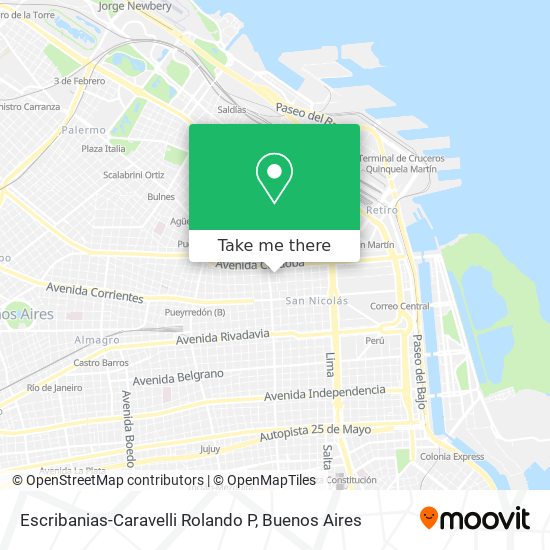 Escribanias-Caravelli Rolando P map