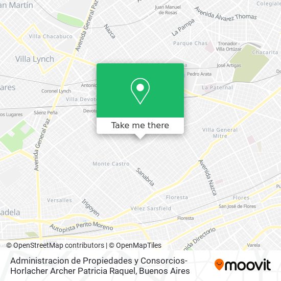 Administracion de Propiedades y Consorcios-Horlacher Archer Patricia Raquel map