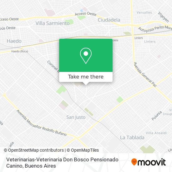 Veterinarias-Veterinaria Don Bosco Pensionado Canino map