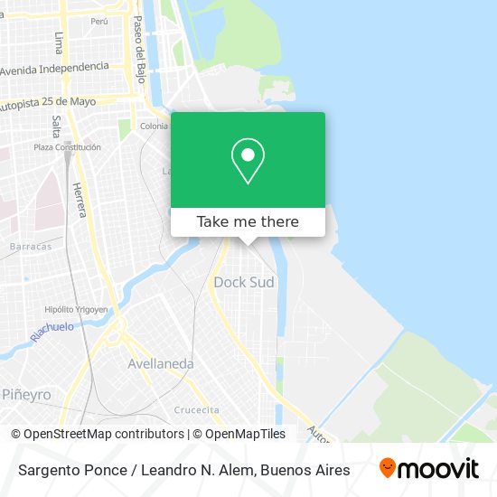 Mapa de Sargento Ponce / Leandro N. Alem