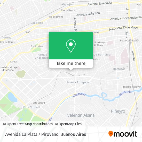 Mapa de Avenida La Plata / Pirovano