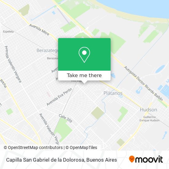 Capilla San Gabriel de la Dolorosa map