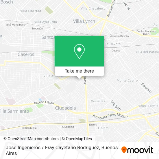 Mapa de José Ingenieros / Fray Cayetano Rodríguez