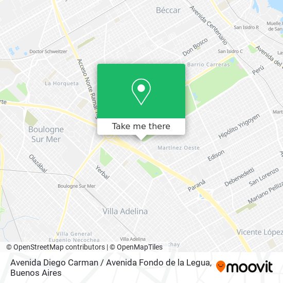 Avenida Diego Carman / Avenida Fondo de la Legua map