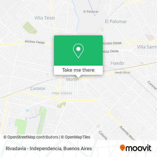 Rivadavia - Independencia map