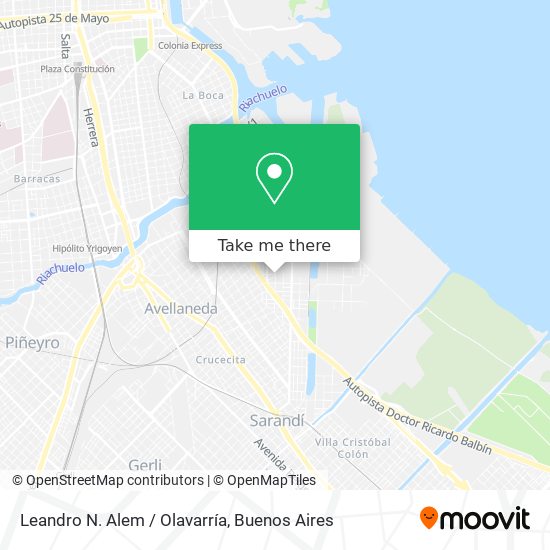 Leandro N. Alem / Olavarría map