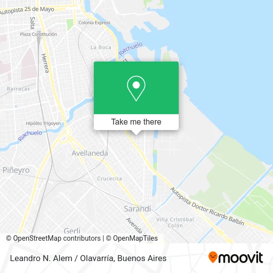 Leandro N. Alem / Olavarría map
