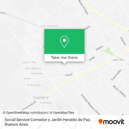 Social Service-Comedor y Jardín Heraldo de Paz map