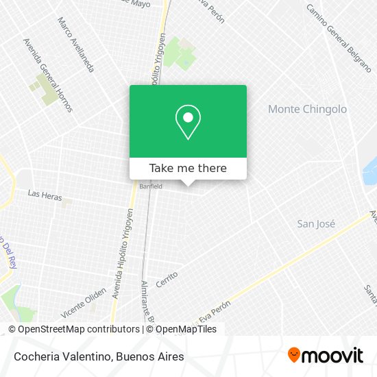 Mapa de Cocheria Valentino