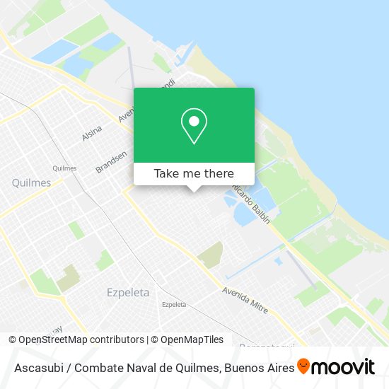 Ascasubi / Combate Naval de Quilmes map
