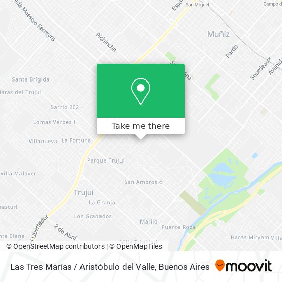 Las Tres Marías / Aristóbulo del Valle map