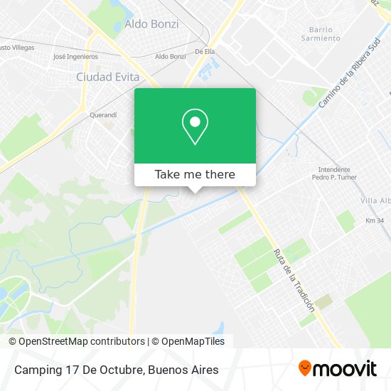 Camping 17 De Octubre map
