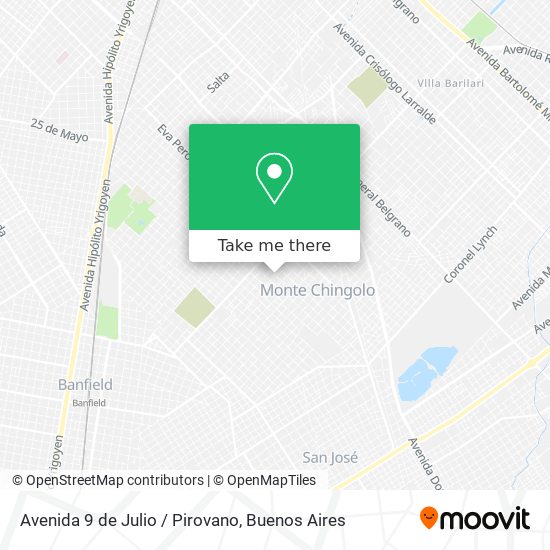 Mapa de Avenida 9 de Julio / Pirovano