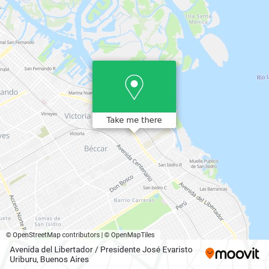 Avenida del Libertador / Presidente José Evaristo Uriburu map