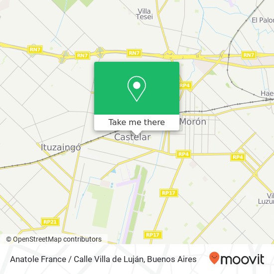 Anatole France / Calle Villa de Luján map