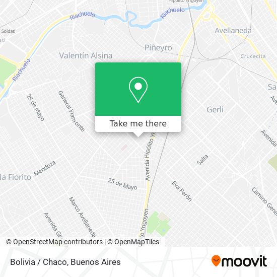 Mapa de Bolivia / Chaco