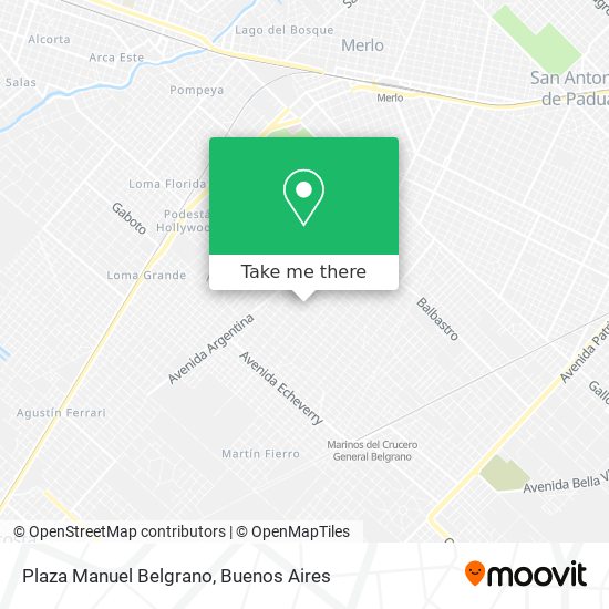 Mapa de Plaza Manuel Belgrano