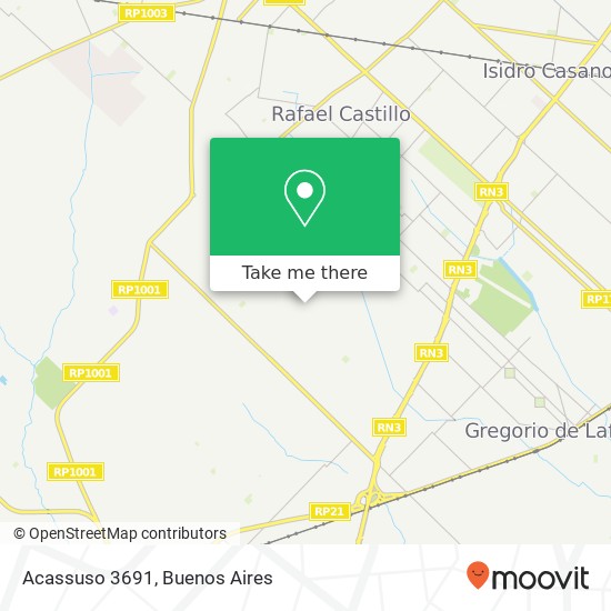 Acassuso 3691 map