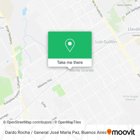Mapa de Dardo Rocha / General José María Paz