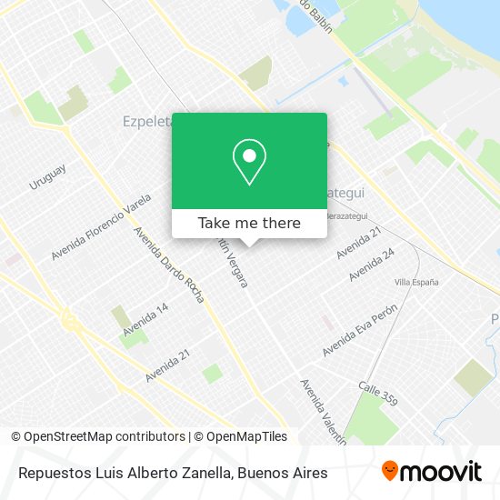 Repuestos Luis Alberto Zanella map