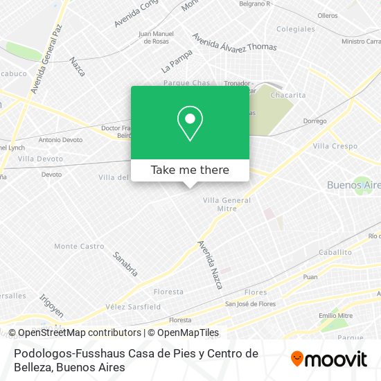Mapa de Podologos-Fusshaus Casa de Pies y Centro de Belleza