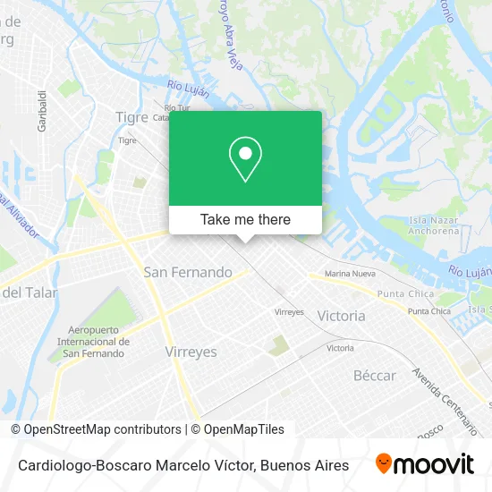 Mapa de Cardiologo-Boscaro Marcelo Víctor