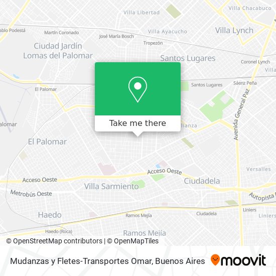 Mudanzas y Fletes-Transportes Omar map