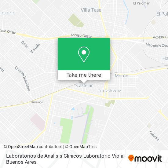 Mapa de Laboratorios de Analisis Clinicos-Laboratorio Viola