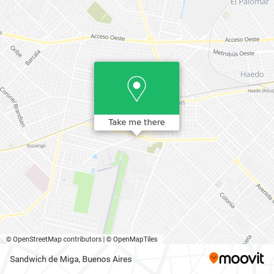 Sandwich de Miga map