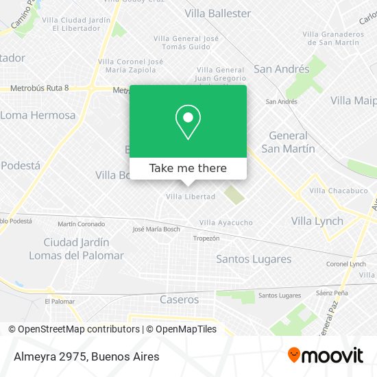 Almeyra 2975 map