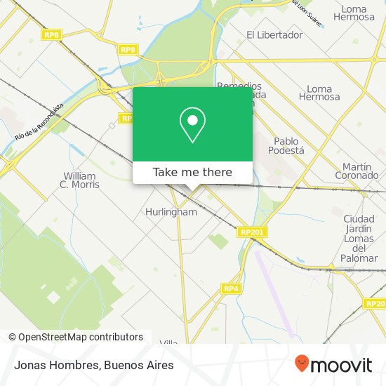 Jonas Hombres map