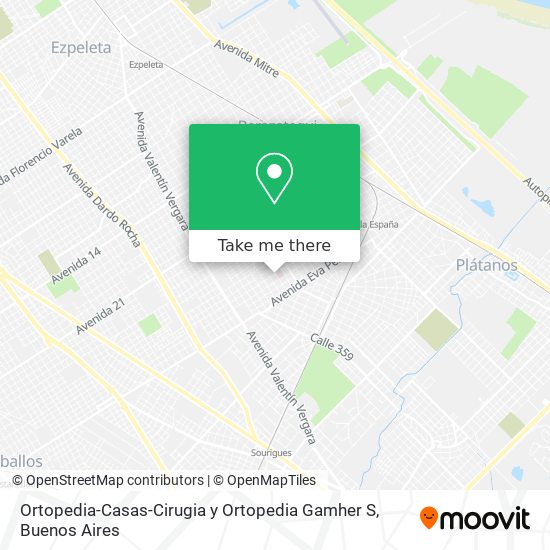 Ortopedia-Casas-Cirugia y Ortopedia Gamher S map