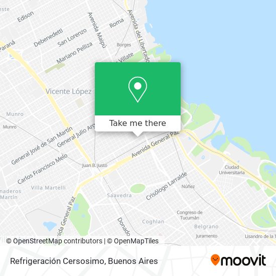 Refrigeración Cersosimo map