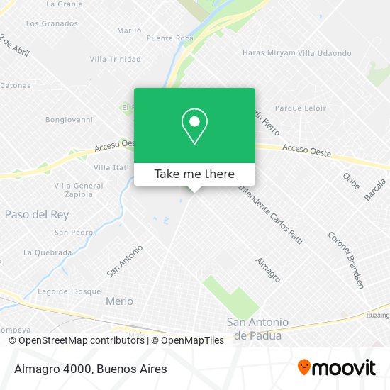 Almagro 4000 map
