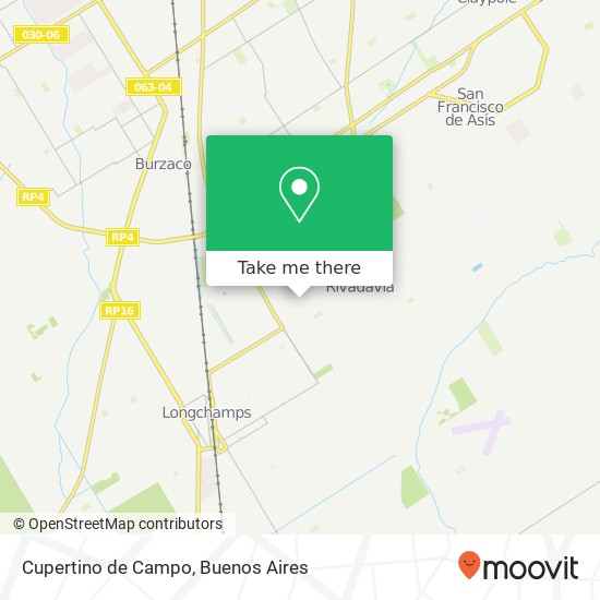 Cupertino de Campo map