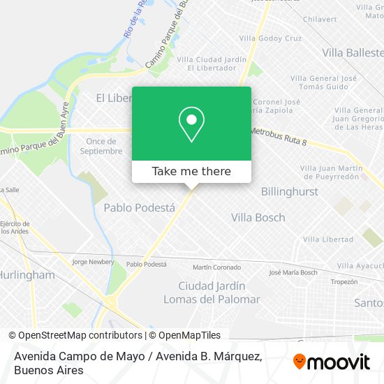Avenida Campo de Mayo / Avenida B. Márquez map